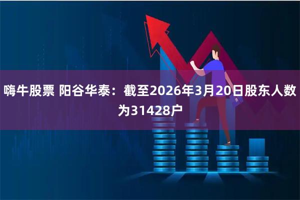嗨牛股票 阳谷华泰：截至2026年3月20日股东人数为31428户