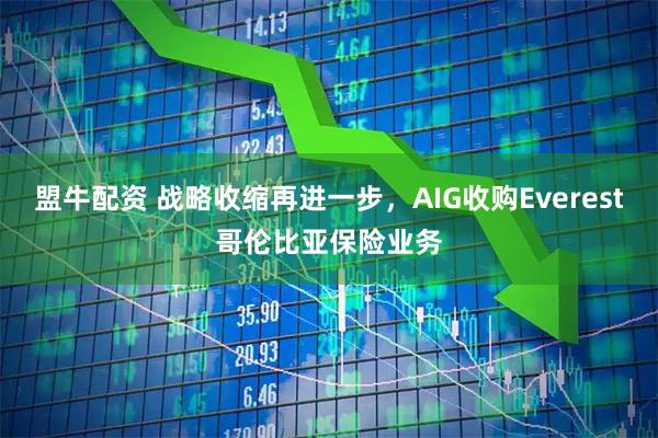 盟牛配资 战略收缩再进一步，AIG收购Everest哥伦比亚保险业务